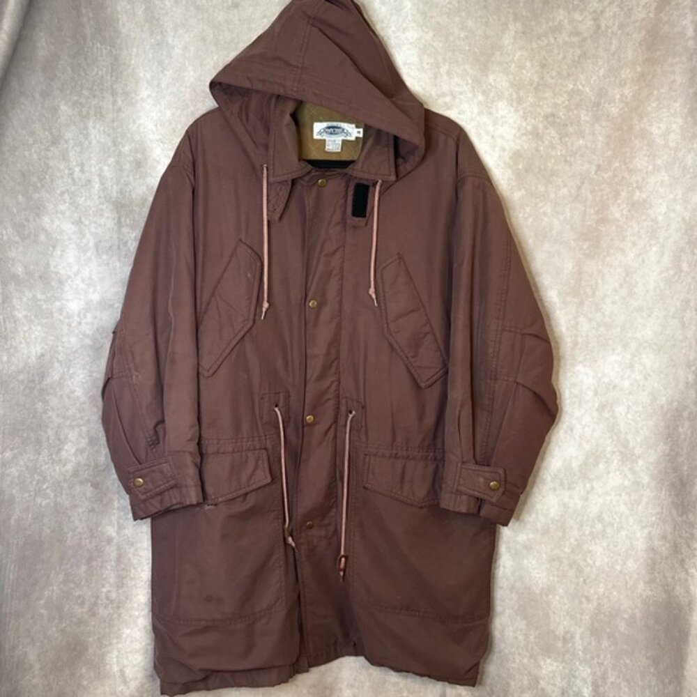 Vintage 80/90s Smythe and Company Zip and Snap Parka Unisex Size XL Muted Mauve